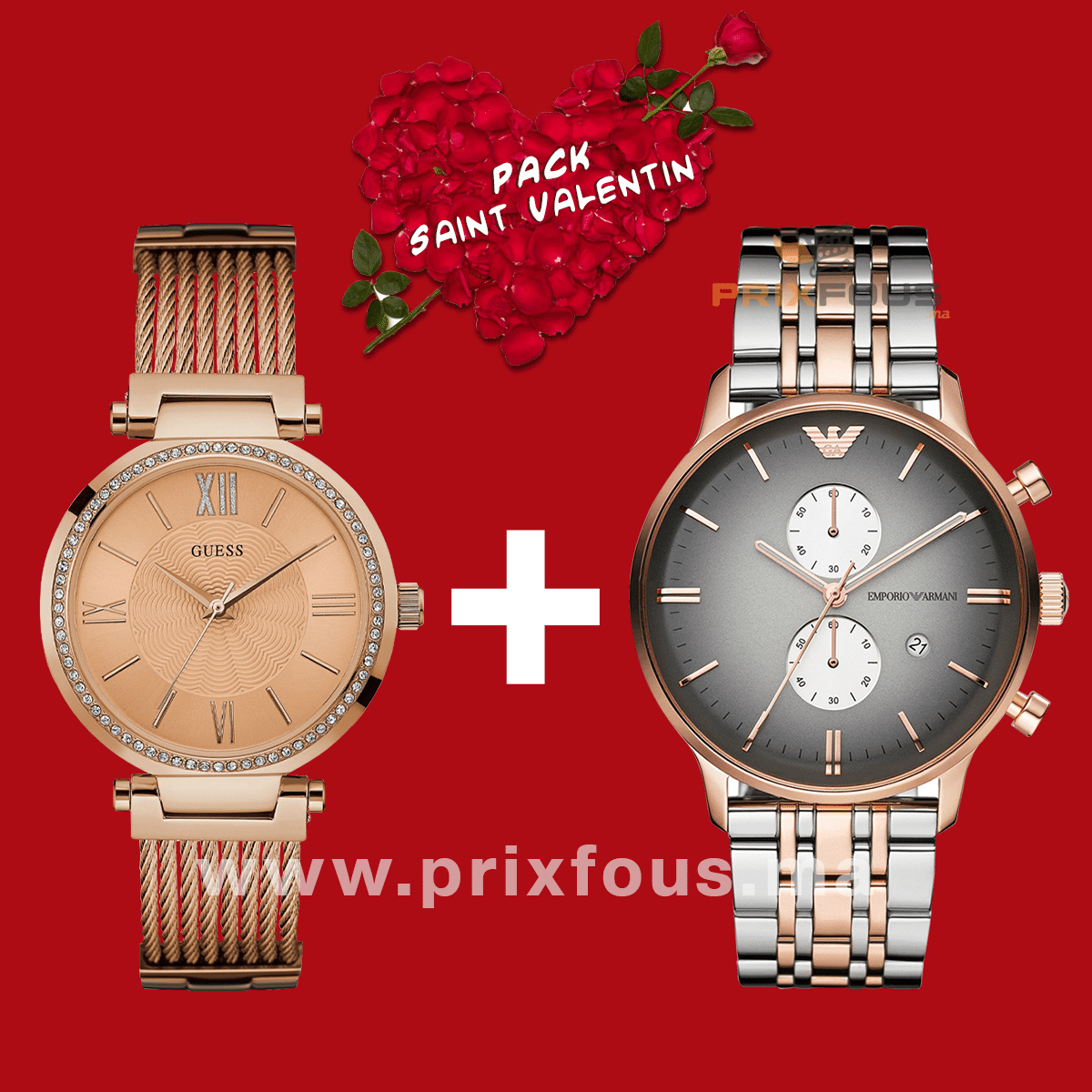 Pack Montres Saint Valentin AR1721 + W0638L4