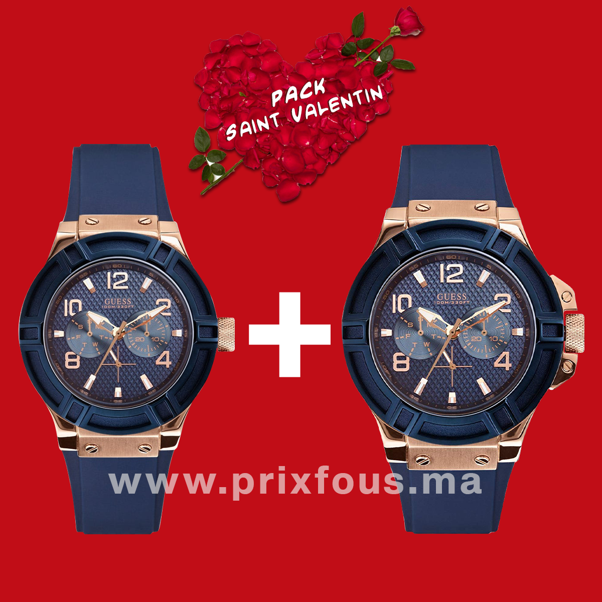 Pack Montres Saint Valentin, W0247G3 + U0571L1