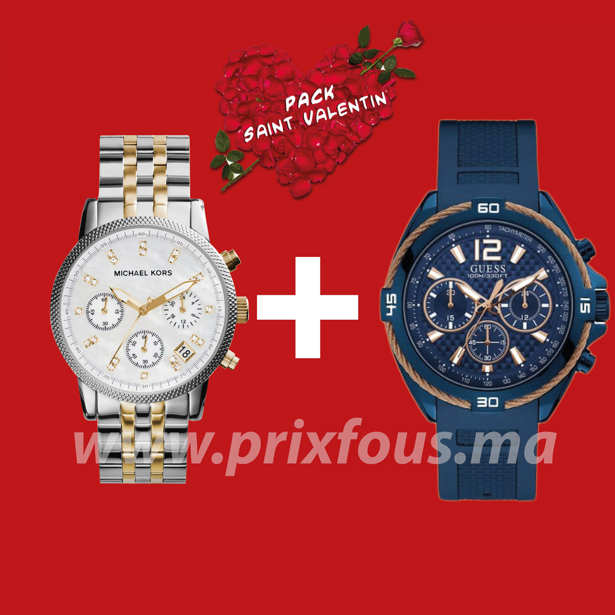 Pack Montres Valentine MK5057 + W1168G4