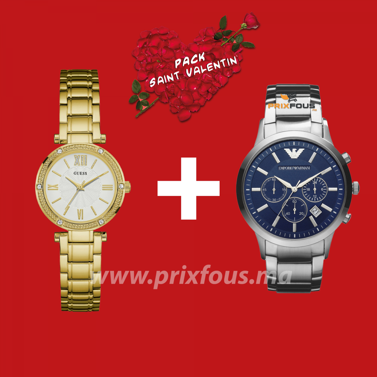 Pack Montres Valentine W0767L2 + AR2448