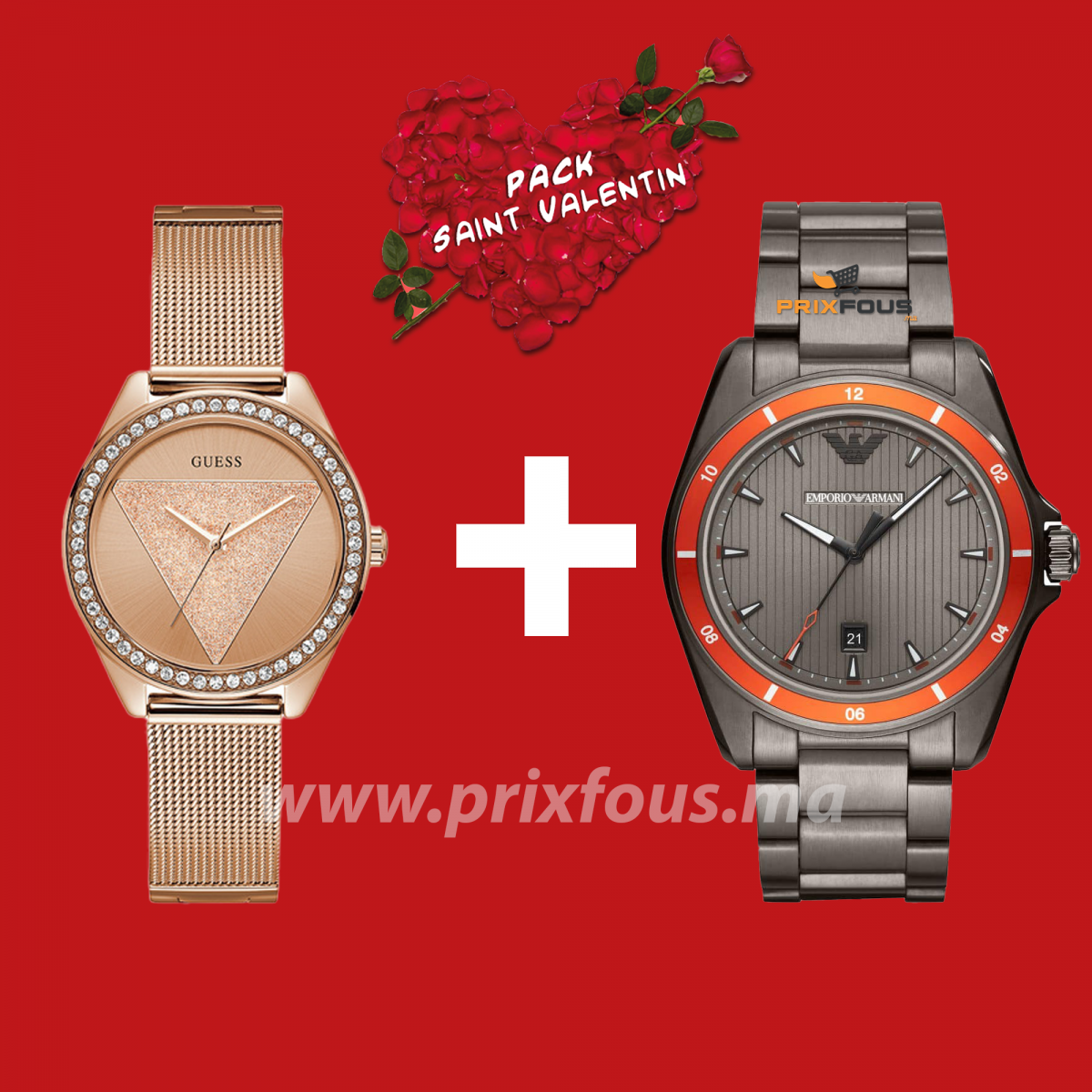 Pack Montres Valentine  AR11178 + W1142L4