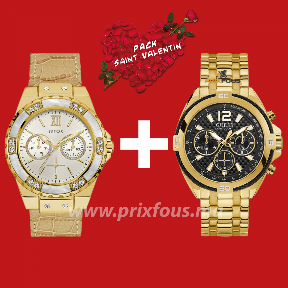 Pack Montres Valentine W1258G2 + U0775L2