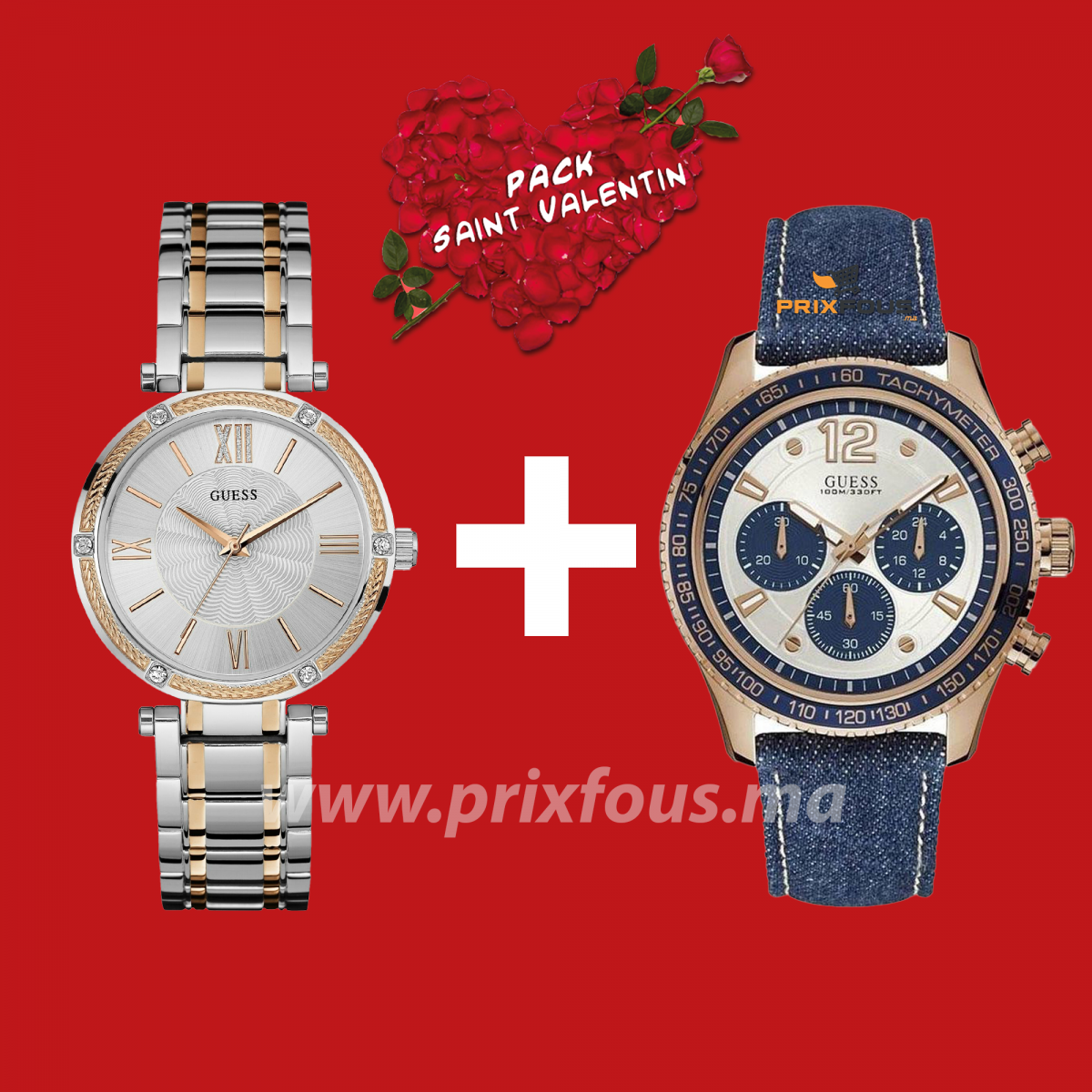 Pack Montres Valentine W0636L1 + W0970G3