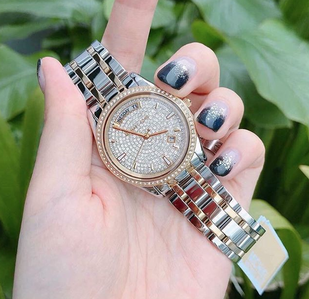 Ritz Montre Michael Kors Femme Argent Strass Top Montre Pour Femme