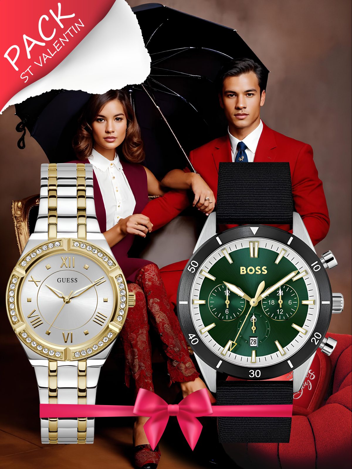 Pack Montres Valentine GW0033L4+1513936